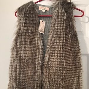 New Pink Republic Faux Fur Vest
